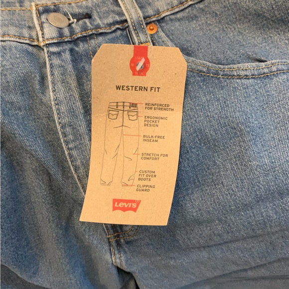 Men’s Levi Strauss Jeans, Western Fit. Waist 36/ Length 34. New with tags! - Picture 6 of 7